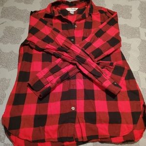 Buffalo plaid button down shirt